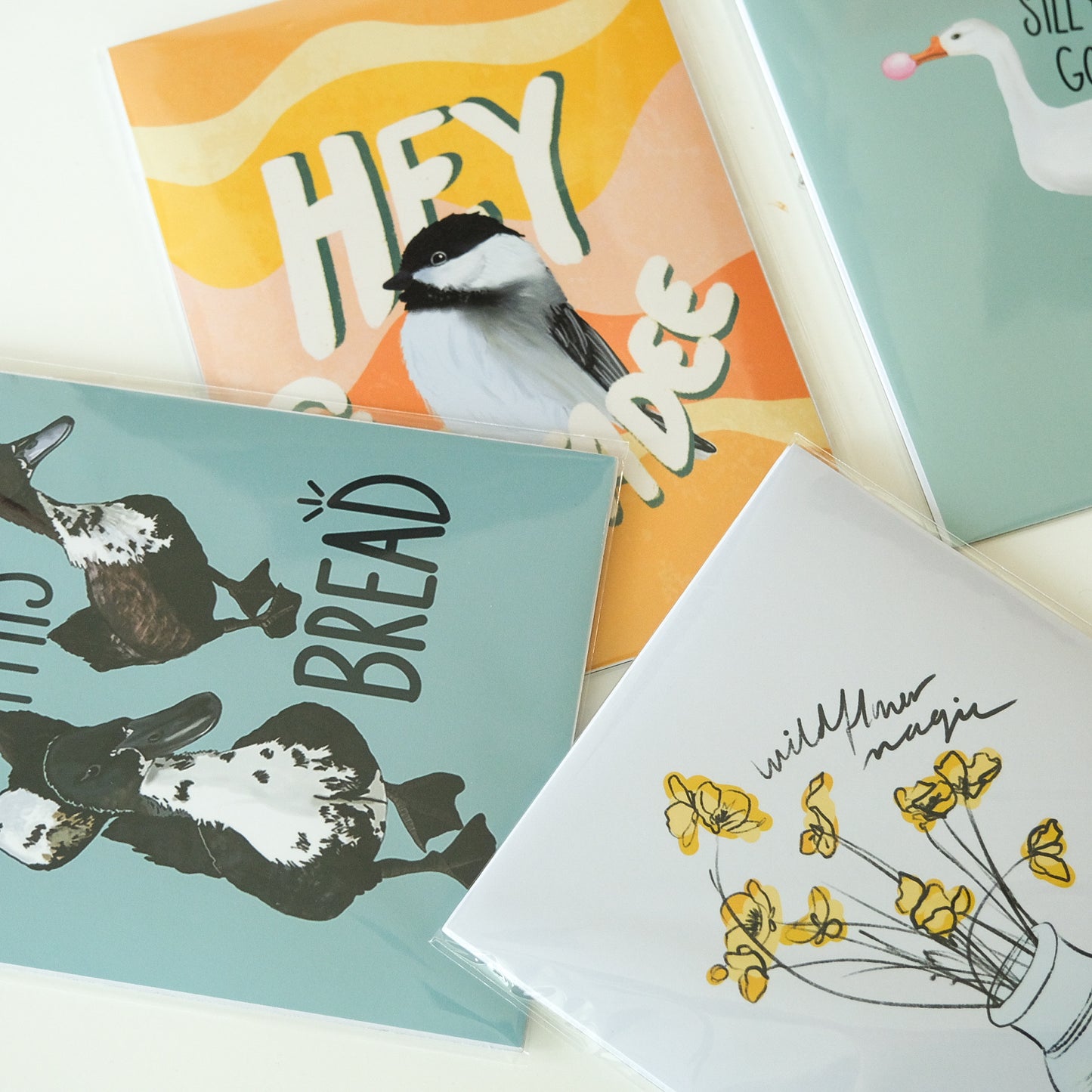 Hey Chickadee Art Print – Punny Bird Lover Wall Décor | Acorn & Artisan