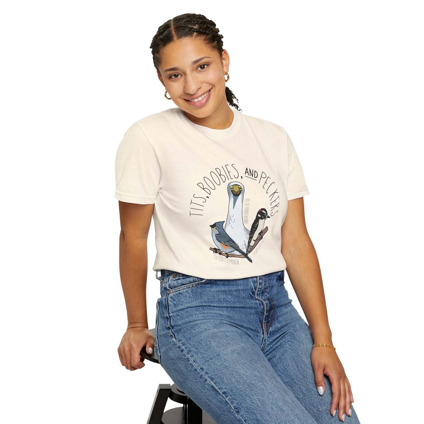 Tits, Boobies & Peckers T-Shirt | Funny Bird Lover Gift for Pun Enthusiasts