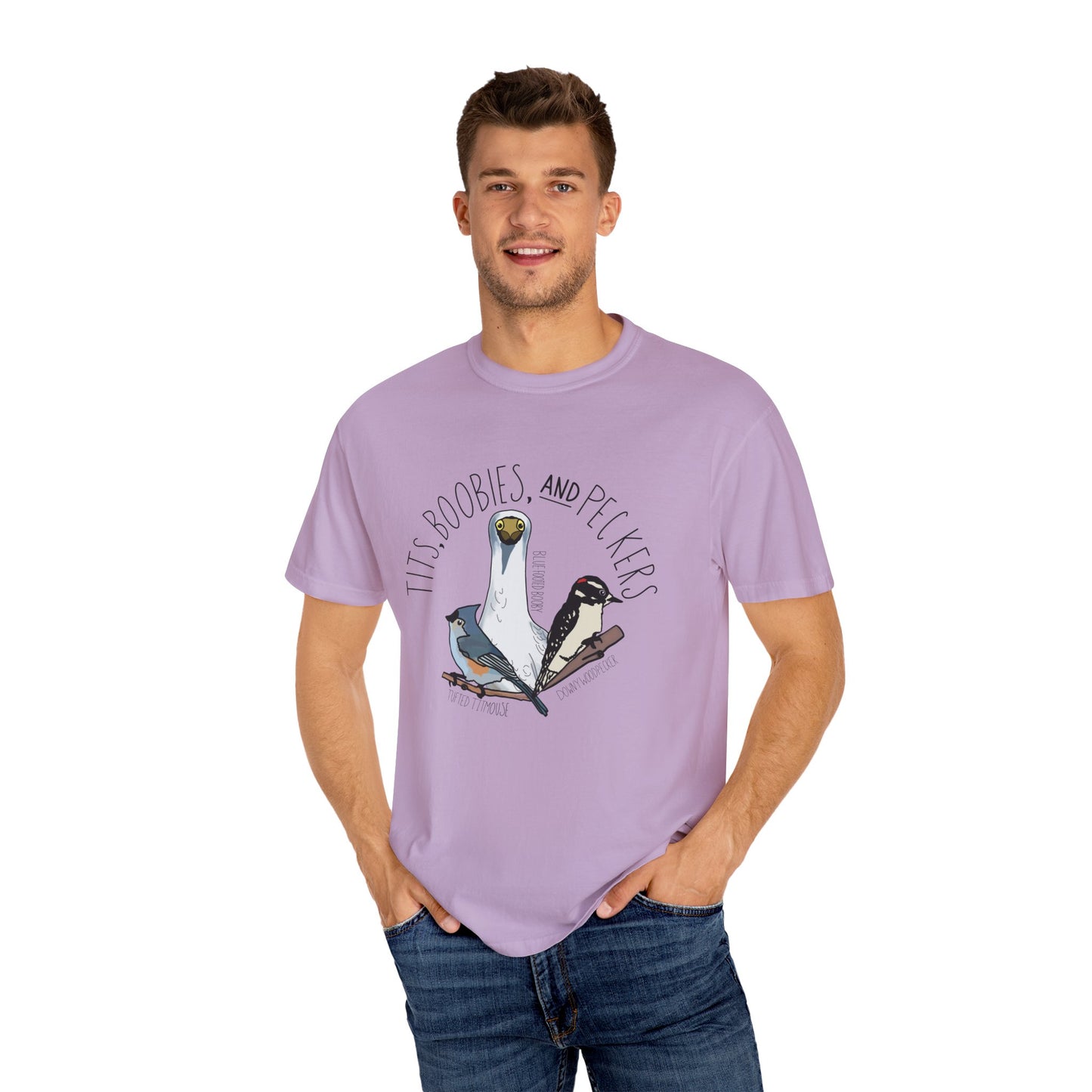 Tits, Boobies & Peckers T-Shirt | Funny Bird Lover Gift for Pun Enthusiasts