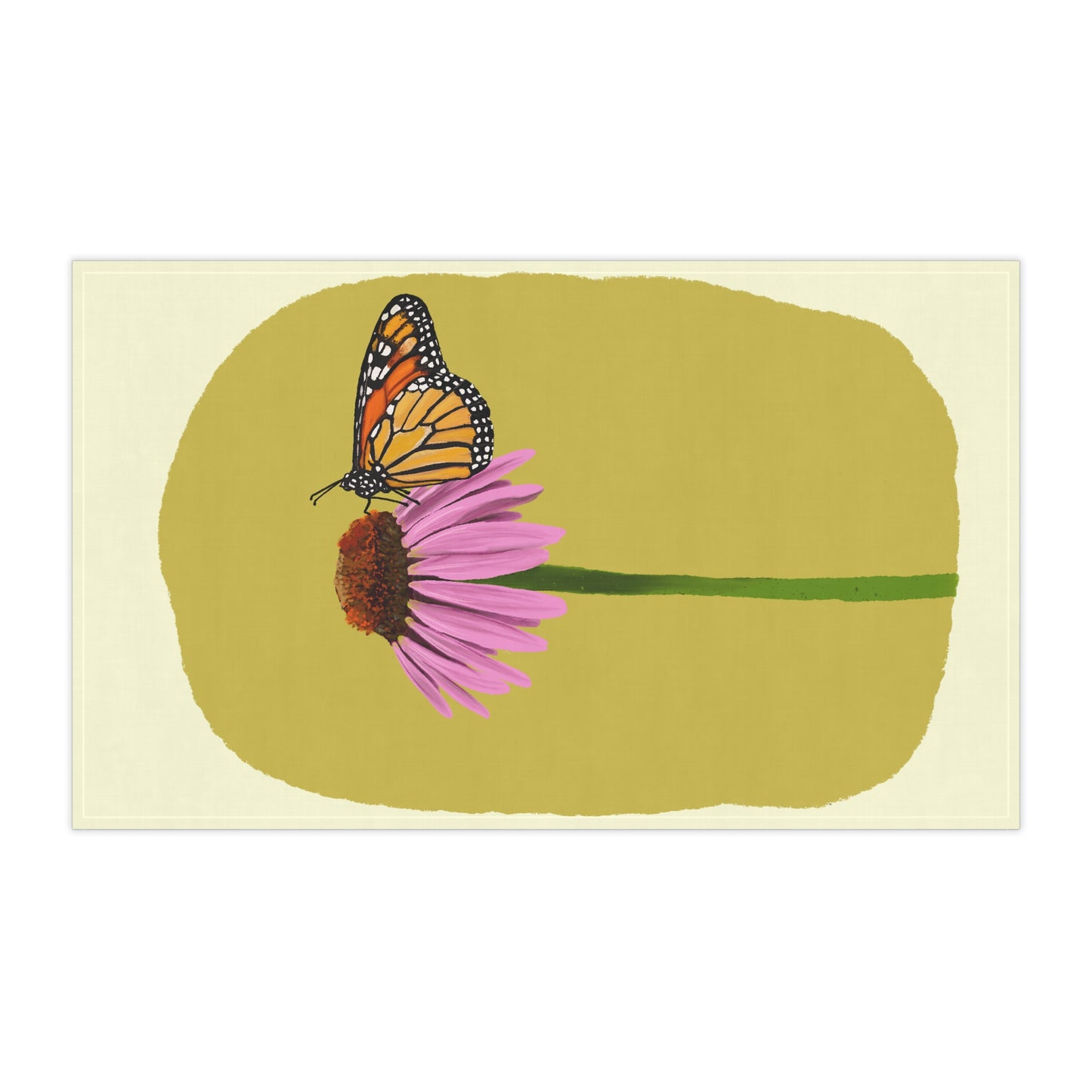 Charming Floral Tea Towels, Kitchen Décor, Gift for Gardeners, Butterfly Design, Home Accessories, Eco-Friendly Kitchenware