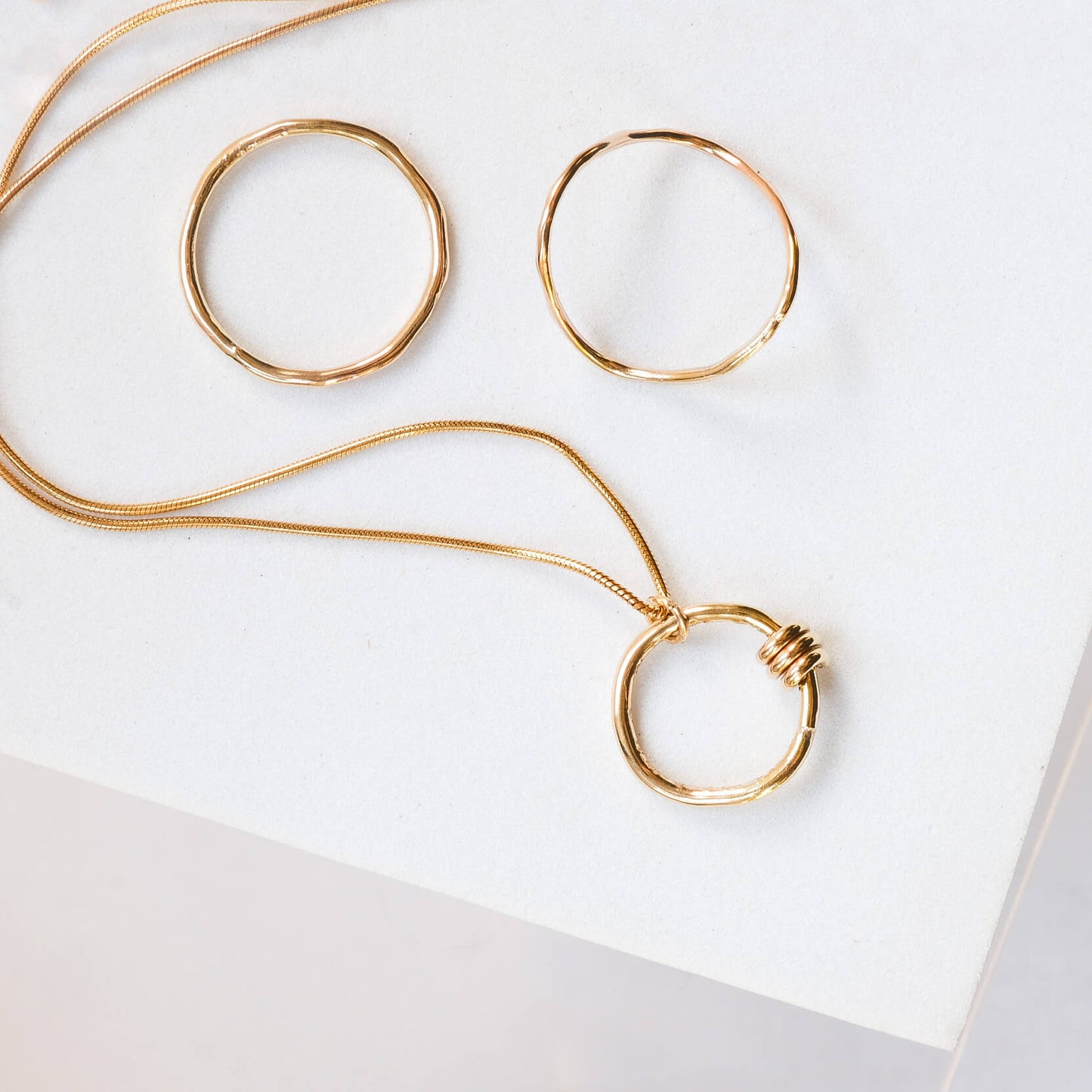 Fidget Spinner Pendant -14k gold OR sterling silver