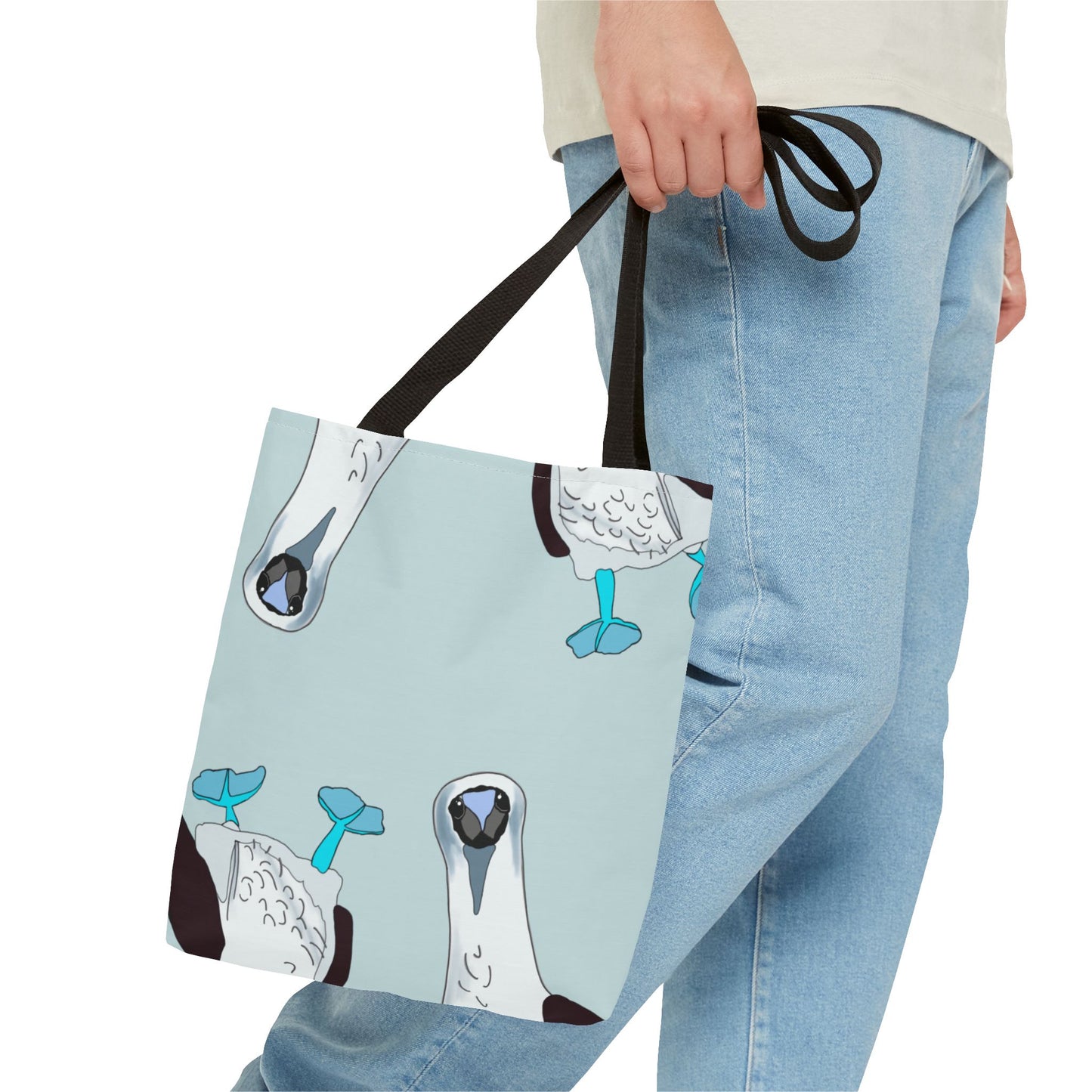 Blue-Footed Booby Canvas Tote Bag | Eco-Friendly Bird Lover Gift