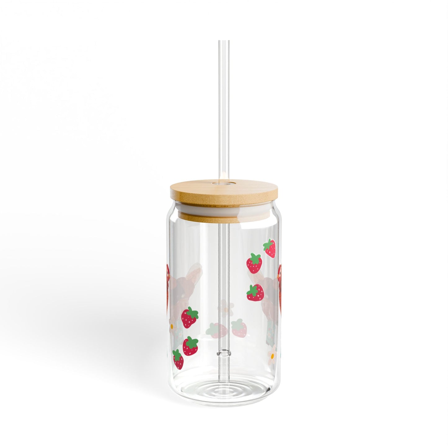 Berry Cowgirl Chicken Glass, Cute Farm Animal Drinkware