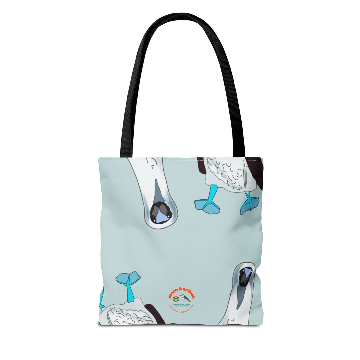 Blue-Footed Booby Canvas Tote Bag | Eco-Friendly Bird Lover Gift