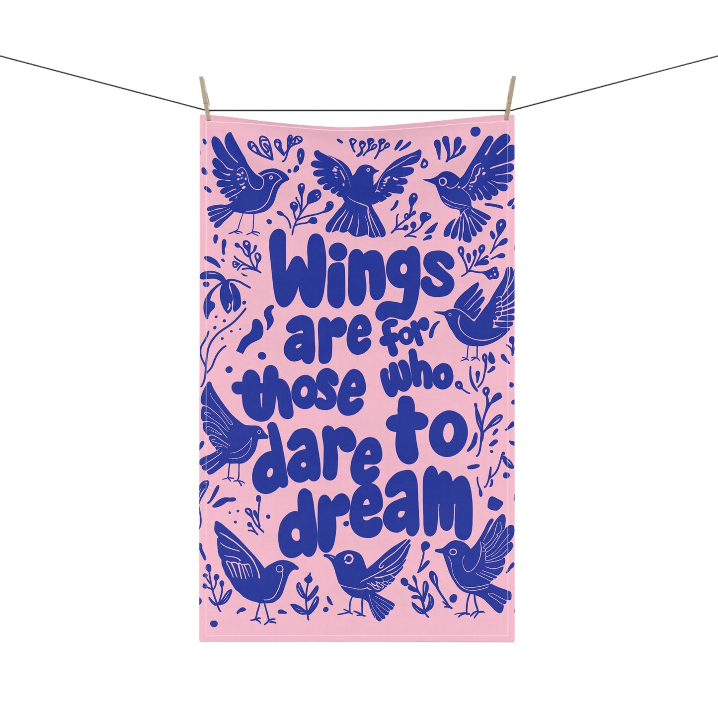 Dreamy Bird Print Tea Towels - Inspirational Kitchen Decor, Gift for Home Chefs, Bird Lovers, Housewarming, or Special Occasions