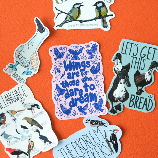 Wings Are for Dreamers Sticker – Inspirational Bird Vinyl Decal | Acorn & Artisan