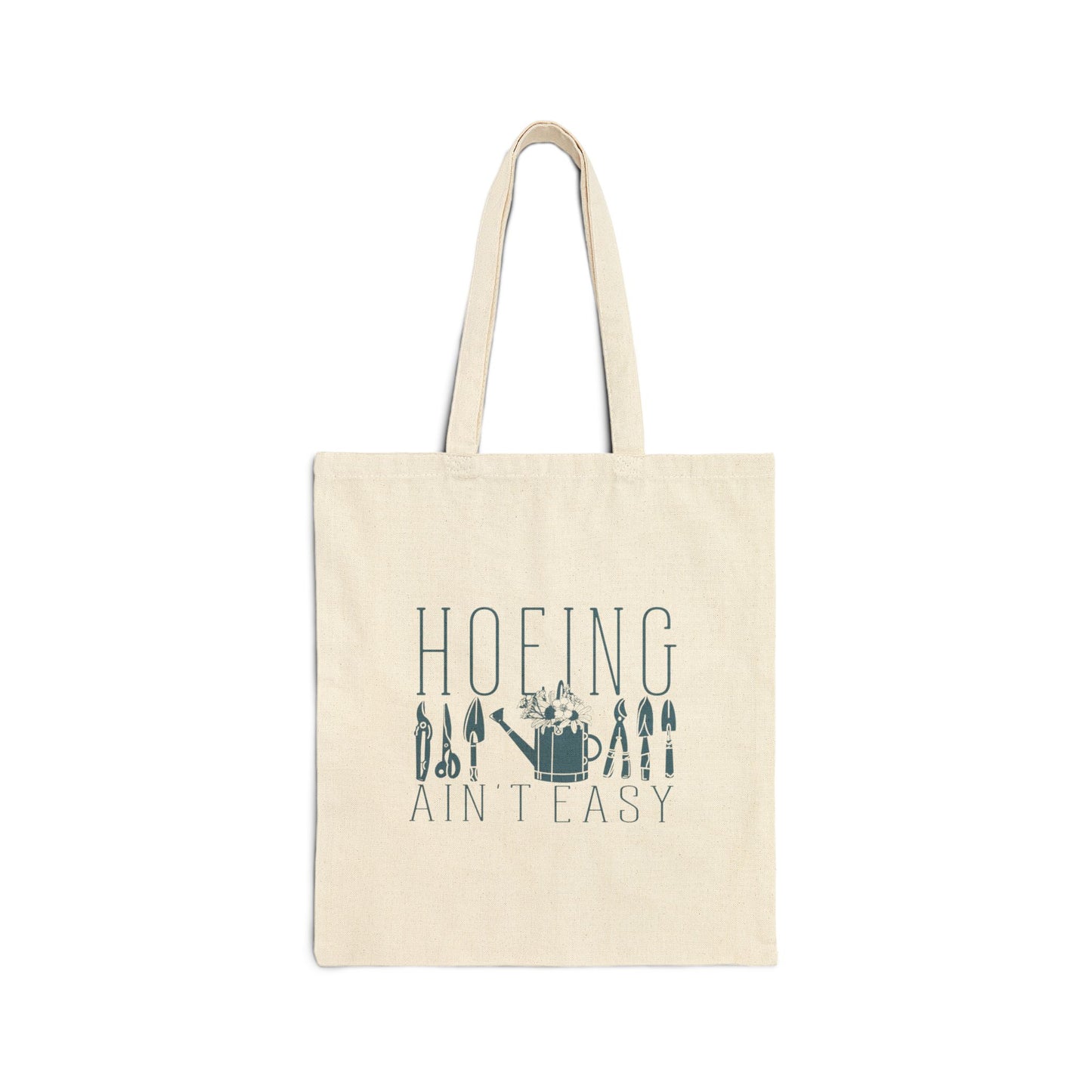 Hoeing Ain’t Easy Tote Bag – Funny Gardening Gift Bag | Acorn & Artisan