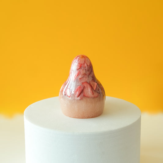 Pink Resin Bird Paperweight – Handmade Botanical Décor Gift | Acorn & Artisan