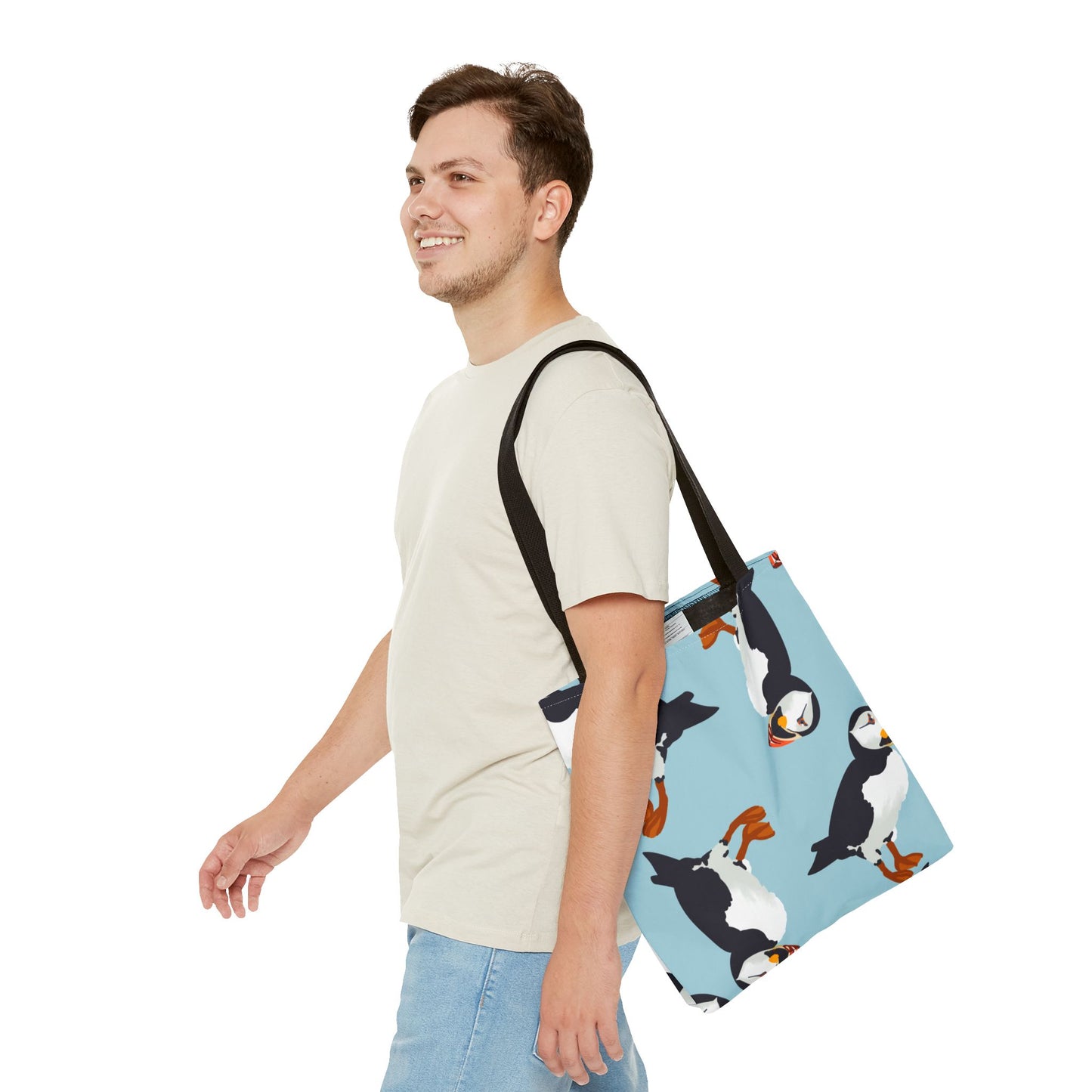 Puffin Tote Bag | Funny Bird Lover Gift for Pun Enthusiasts
