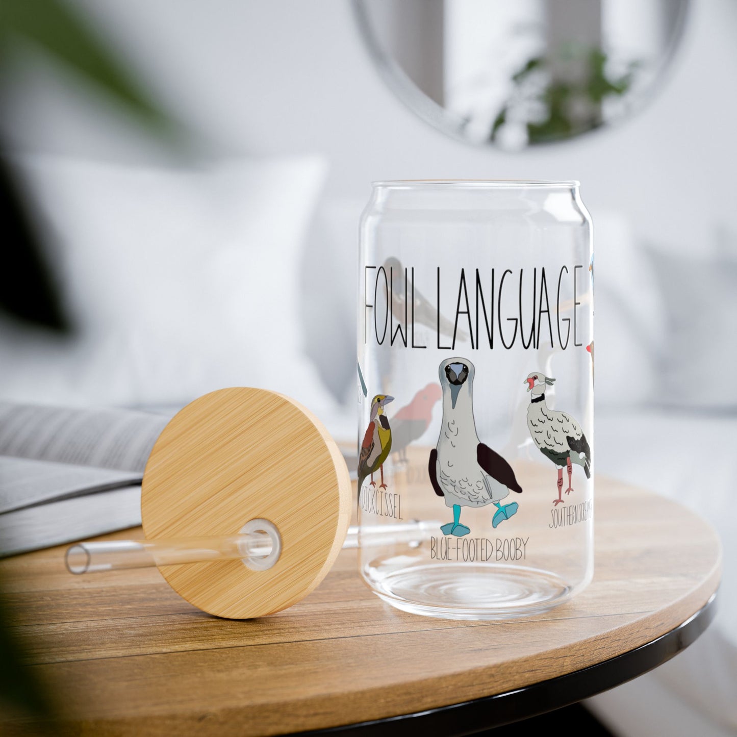 Fowl Language Glass – Funny Bird Lover Sipper Gift | Acorn & Artisan