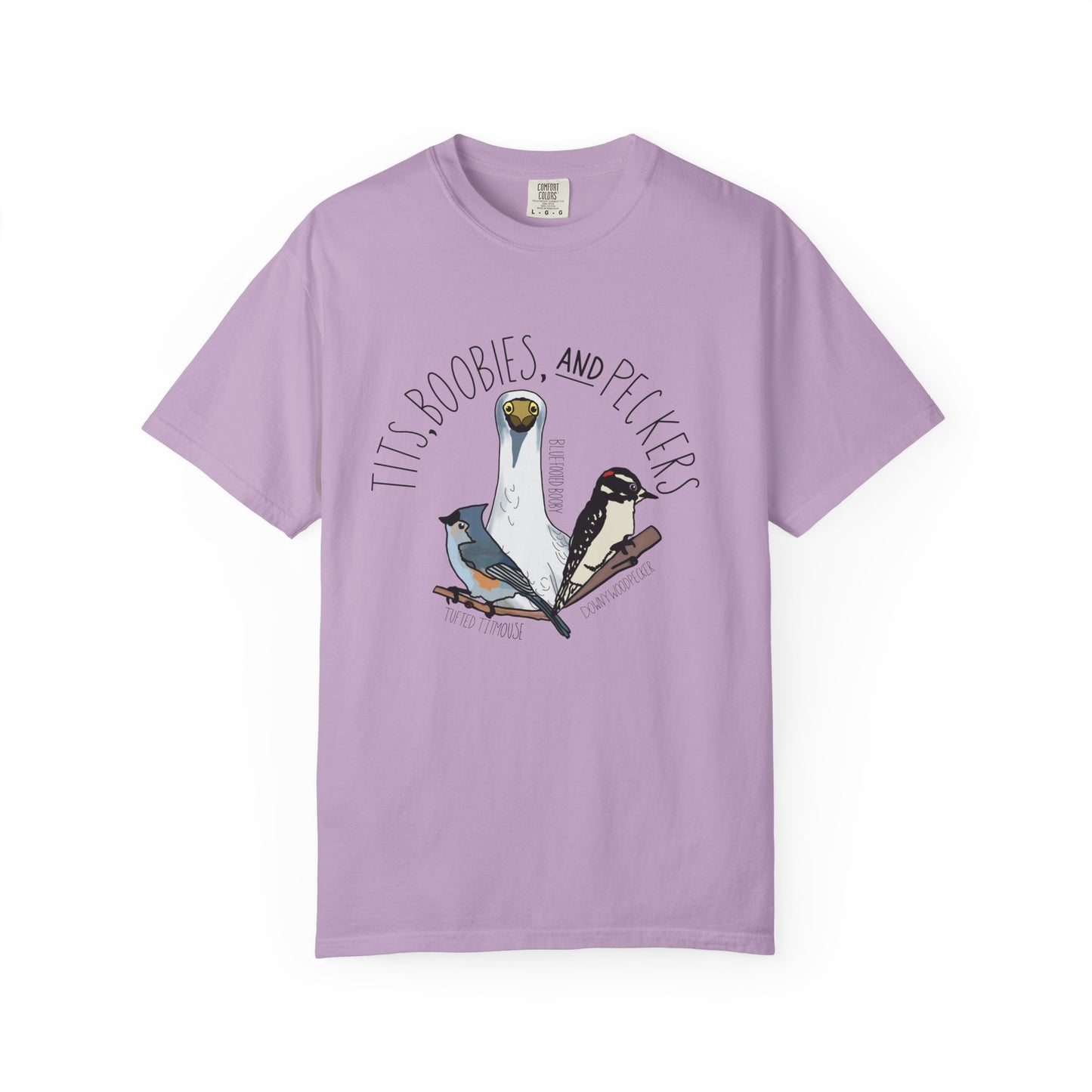 Tits, Boobies & Peckers T-Shirt | Funny Bird Lover Gift for Pun Enthusiasts