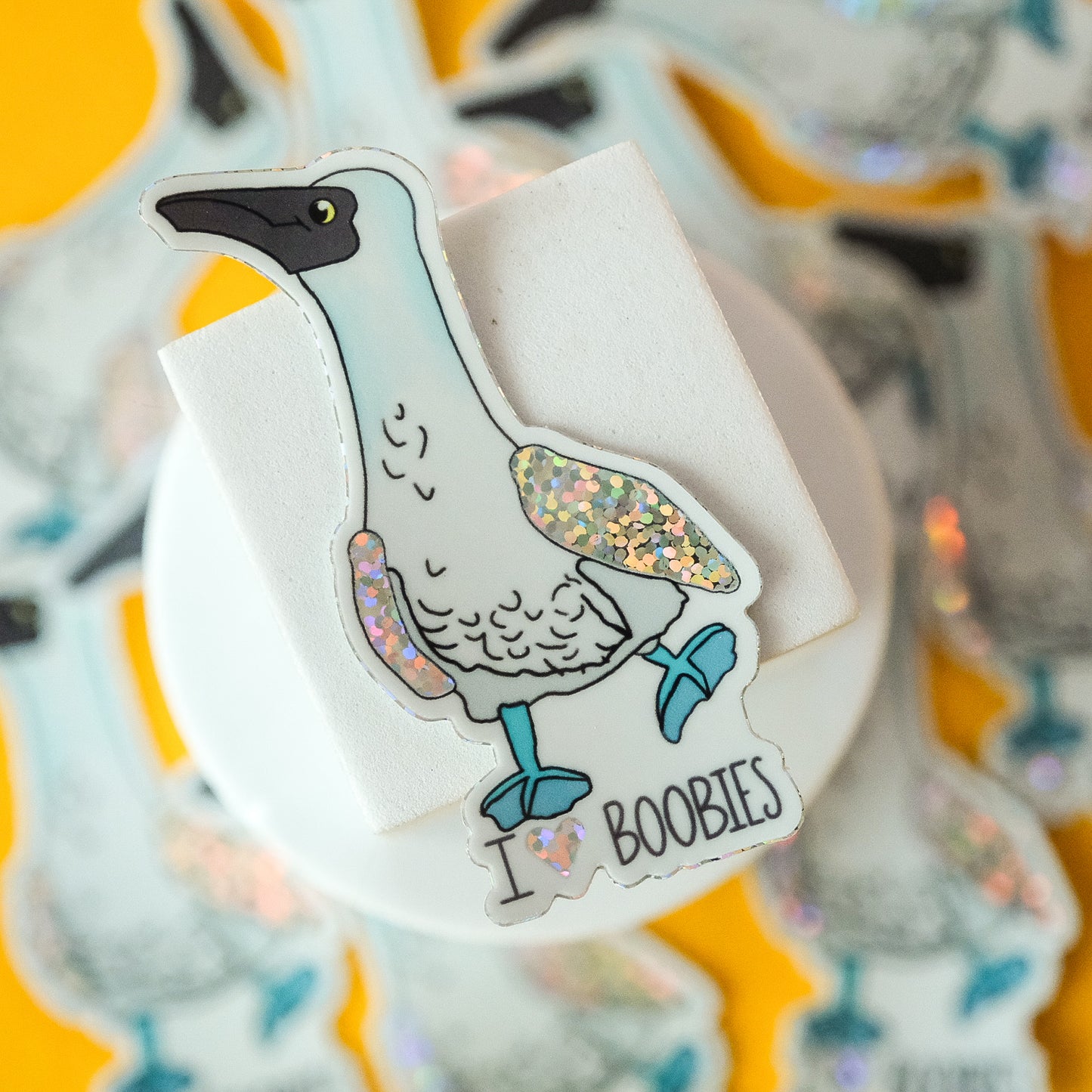 I Love Boobies Sticker – Funny Bird Lover Vinyl Decal | Acorn & Artisan