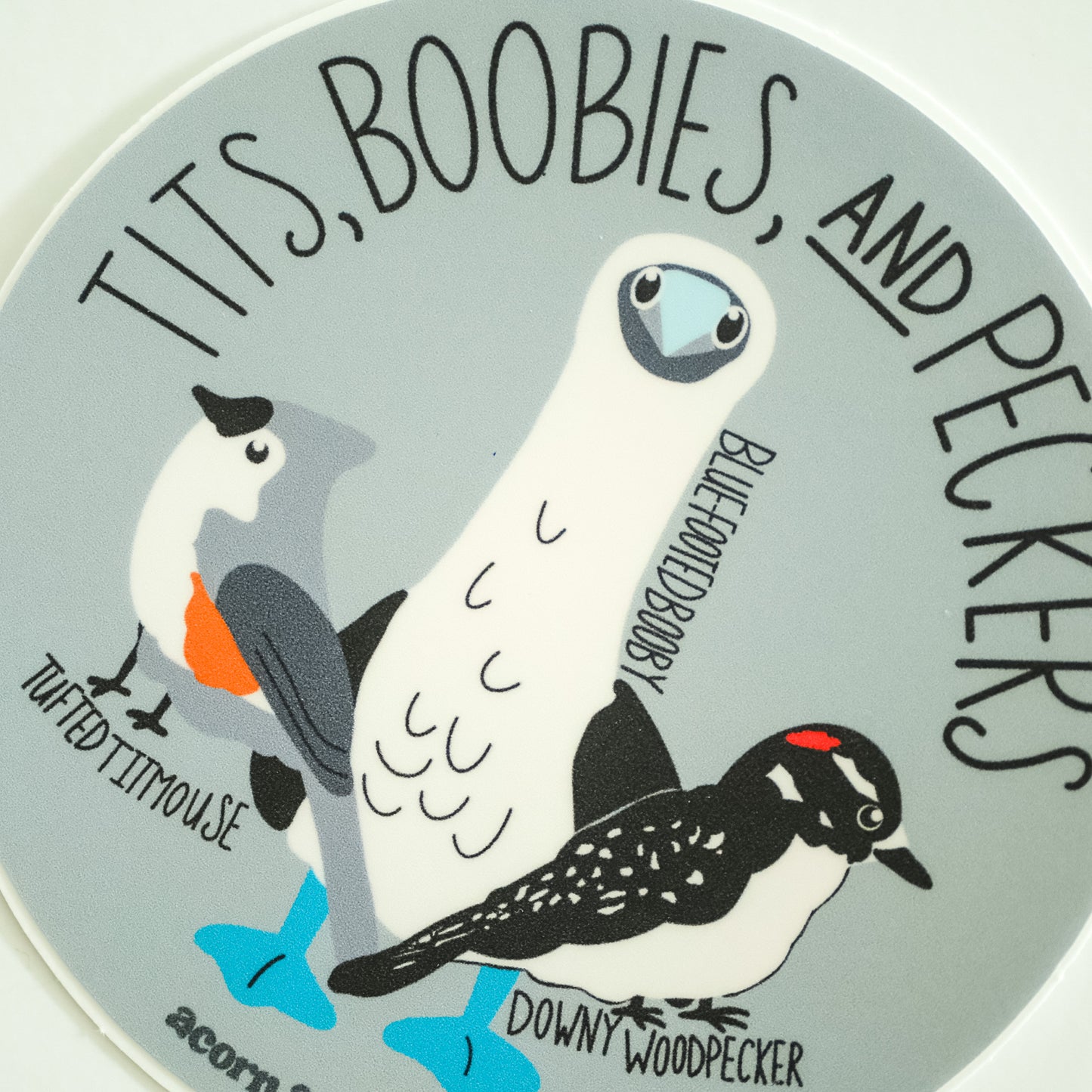 Tits, Boobies & Peckers Vinyl Sticker | 3" Waterproof Vinyl