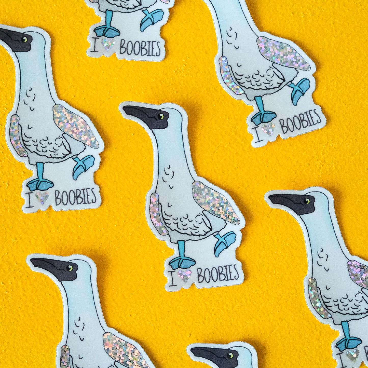I Love Boobies Sticker – Funny Bird Lover Vinyl Decal | Acorn & Artisan