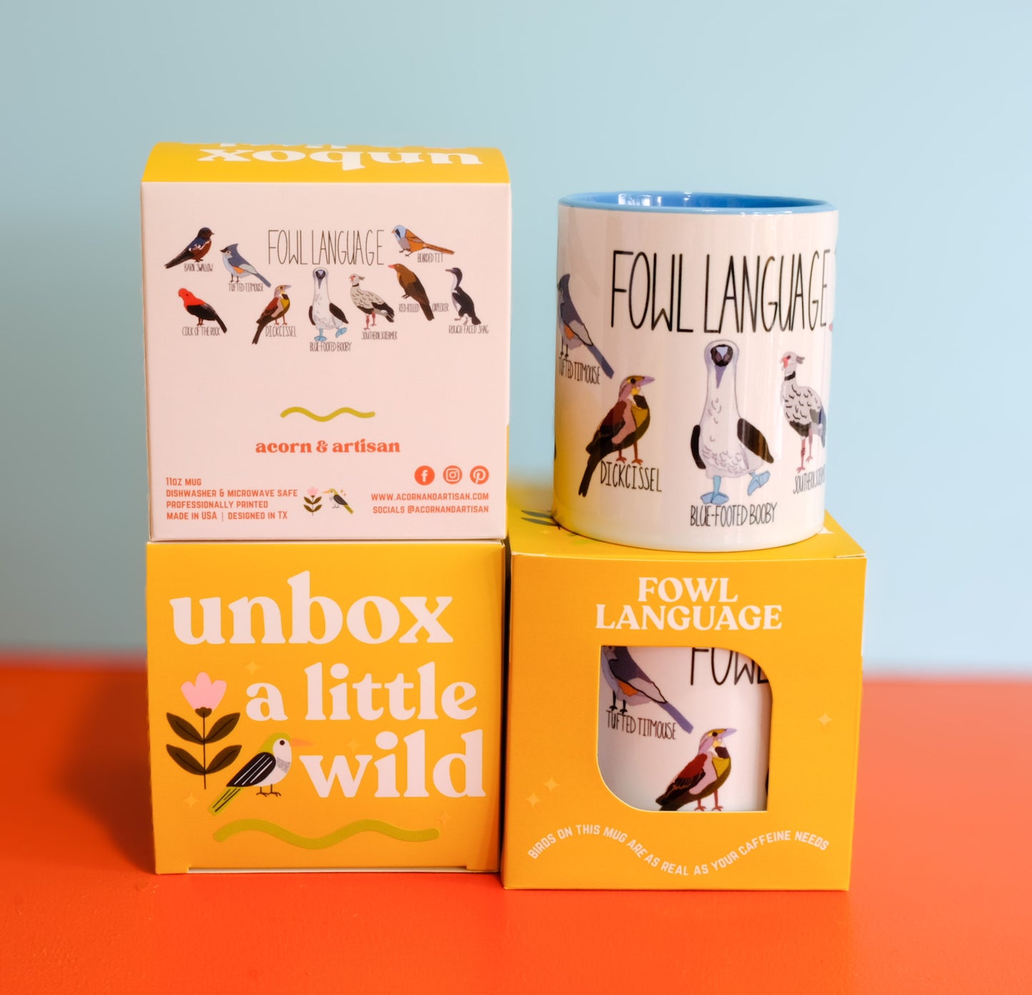 Fowl Language Mug – Funny Bird Pun Coffee Cup Gift | Acorn & Artisan