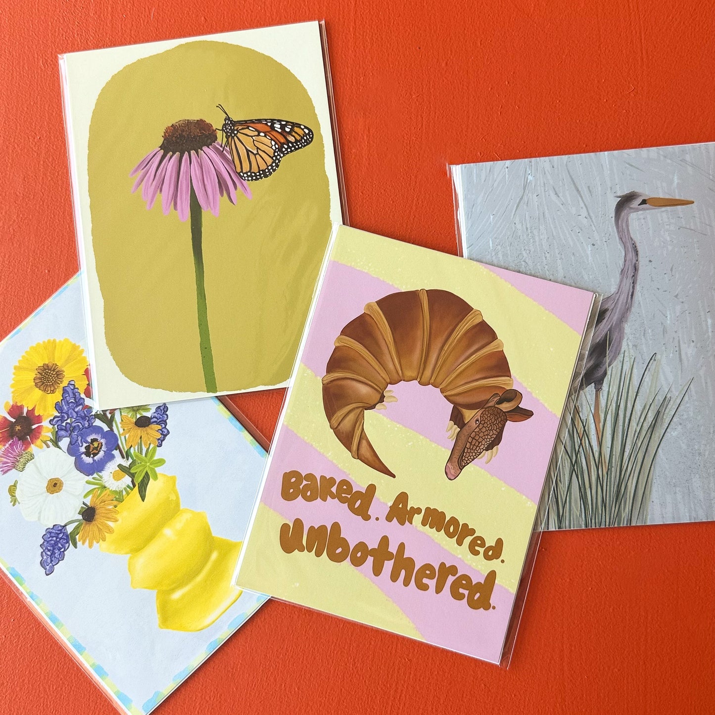 Art Print – Monarch Butterfly and Coneflower Illustration