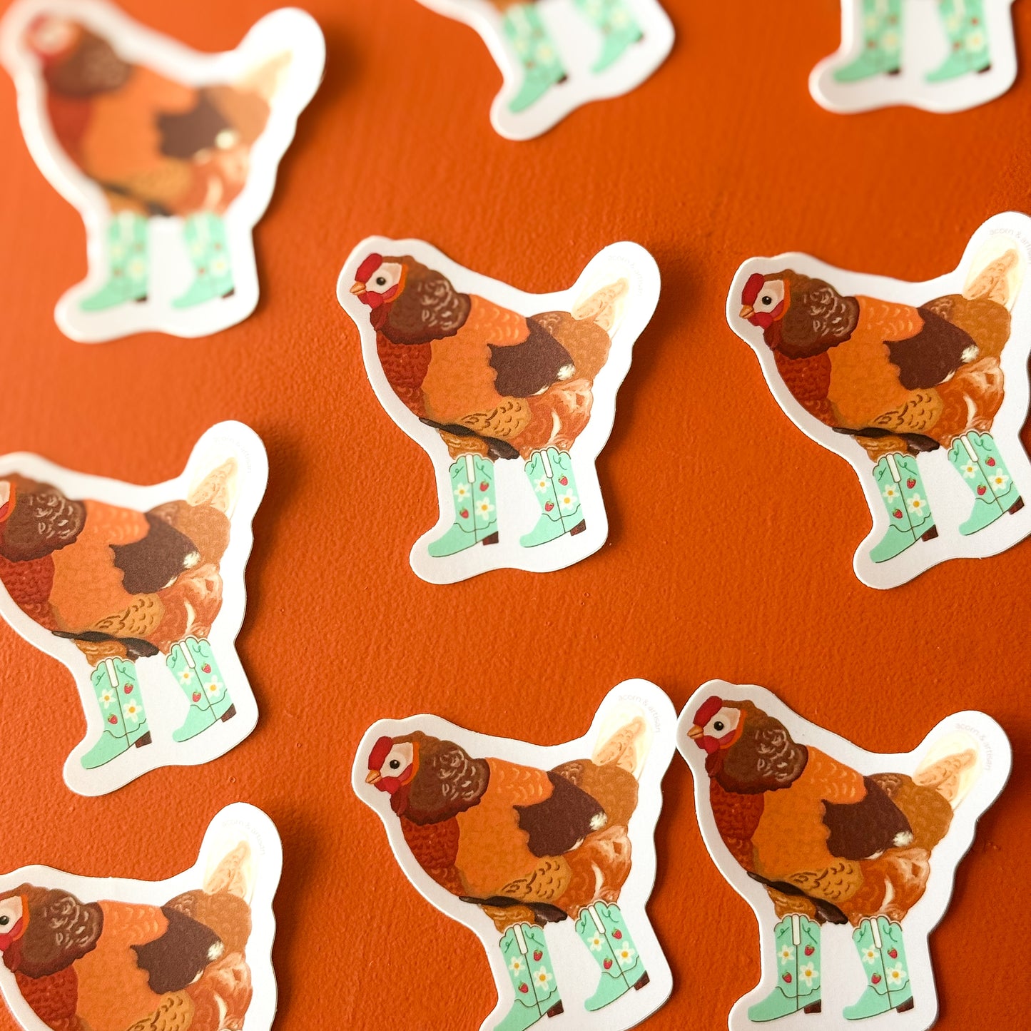 Berry Cowgirl Chicken Sticker