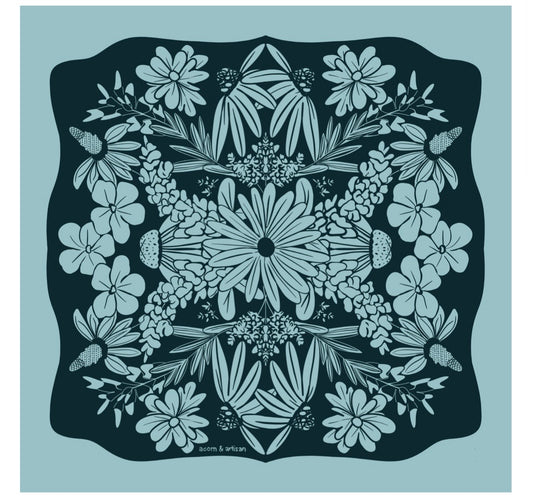 Wildflower Collector Floral Cotton Bandana