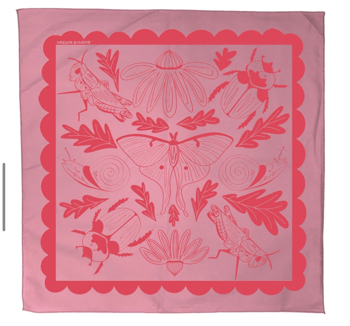 Backyard Bug Club Insect & Garden Cotton Bandana