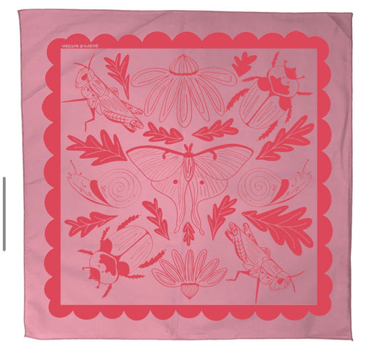 Backyard Bug Club Insect & Garden Cotton Bandana