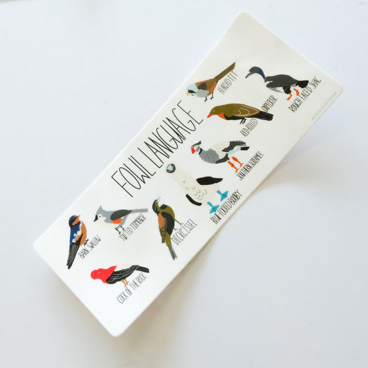 Fowl Language Bumper Sticker | Vinyl 3" × 7"