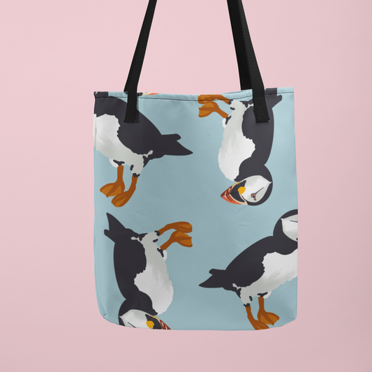 Puffin Tote Bag – Funny Bird Lover Canvas Gift | Acorn & Artisan