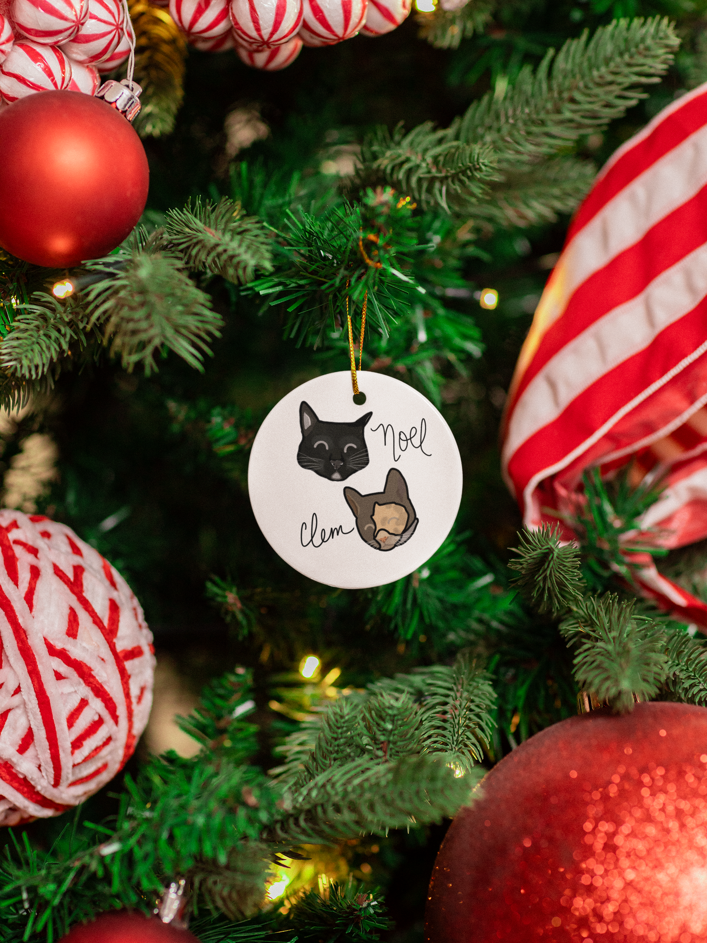 Custom Pet Portrait Ornament – Personalized Holiday Keepsake | Acorn & Artisan