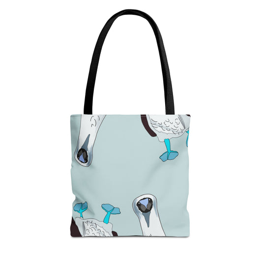 Blue-Footed Booby Canvas Tote Bag | Eco-Friendly Bird Lover Gift