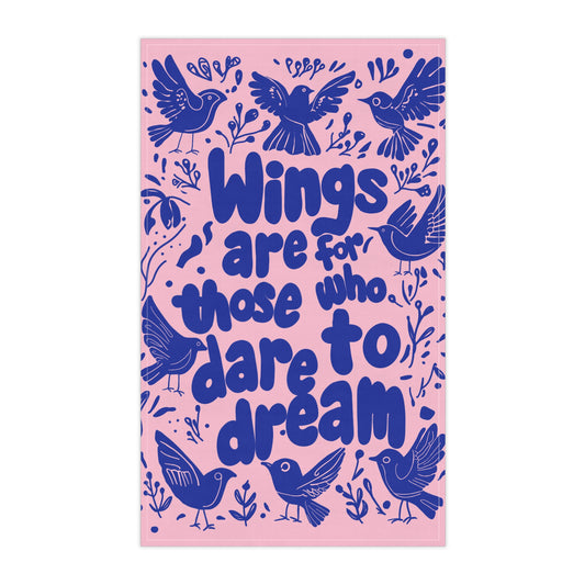 Dreamy Bird Print Tea Towels - Inspirational Kitchen Decor, Gift for Home Chefs, Bird Lovers, Housewarming, or Special Occasions