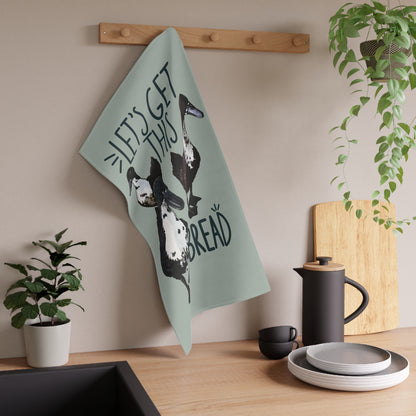 Let’s Get This Bread Tea Towel | Funny Kitchen Gift for Bakers & Foodies