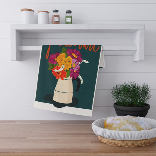 Let It Percolate Tea Towel | Coffee Lover Kitchen Gift