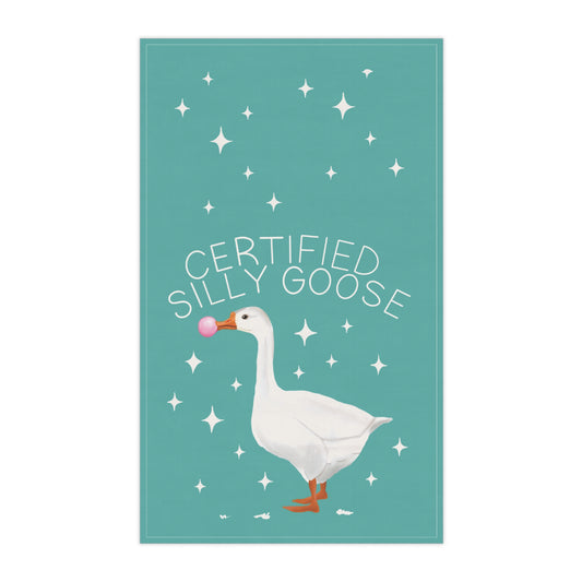 Certified Silly Goose Tea Towel | Funny Kitchen Pun Gift