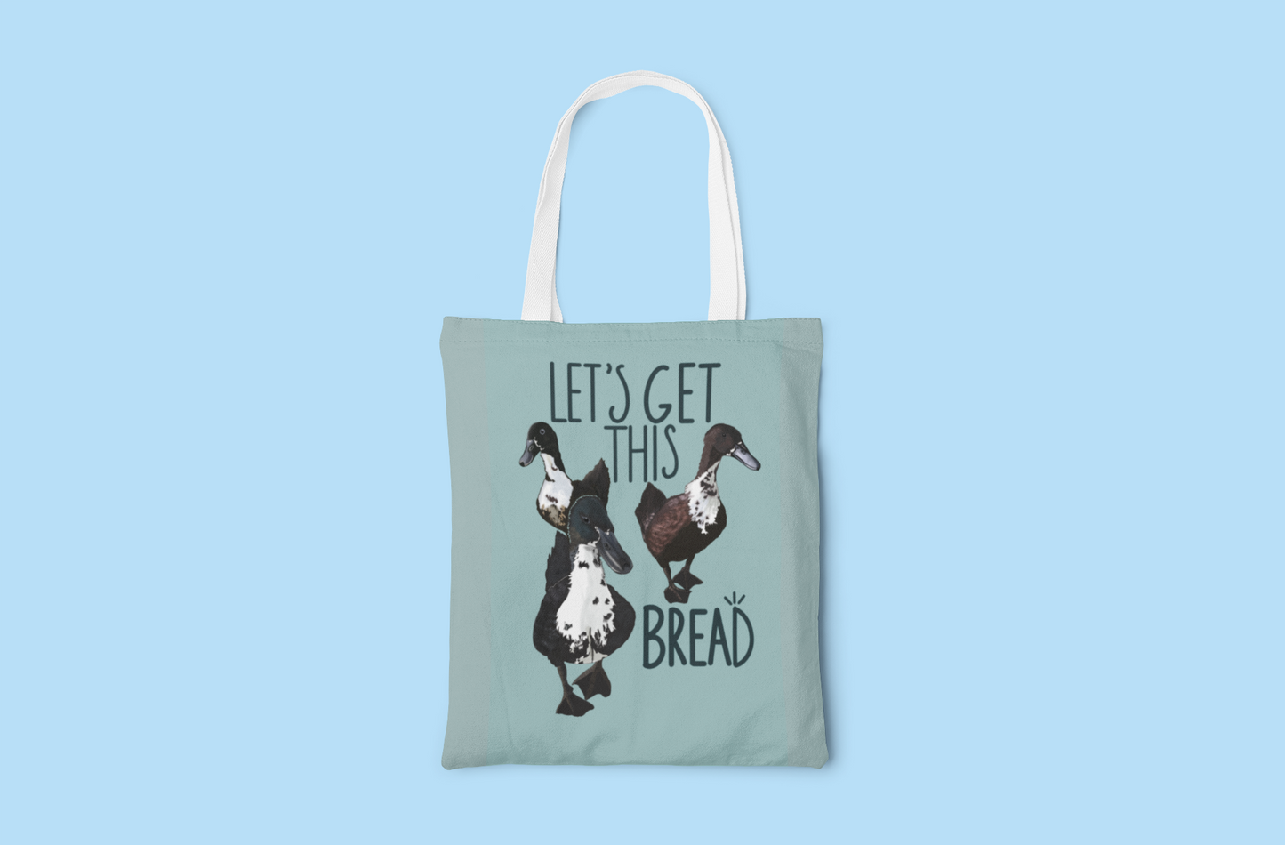 Let’s Get This Bread Tote Bag | Funny Reusable Grocery Bag for Bread Lovers