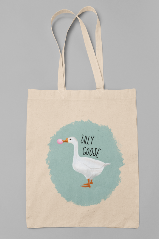 Silly Goose Canvas Tote Bag