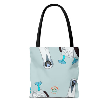 Blue-Footed Booby Canvas Tote Bag | Eco-Friendly Bird Lover Gift