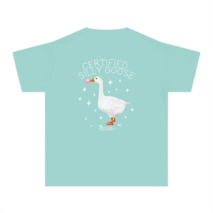 Certified Silly Goose Youth Midweight Tee, Fun Kids T-Shirt, Quirky Tees for Kids, Birthday Gift for Boys and Girls, Summer Fashion