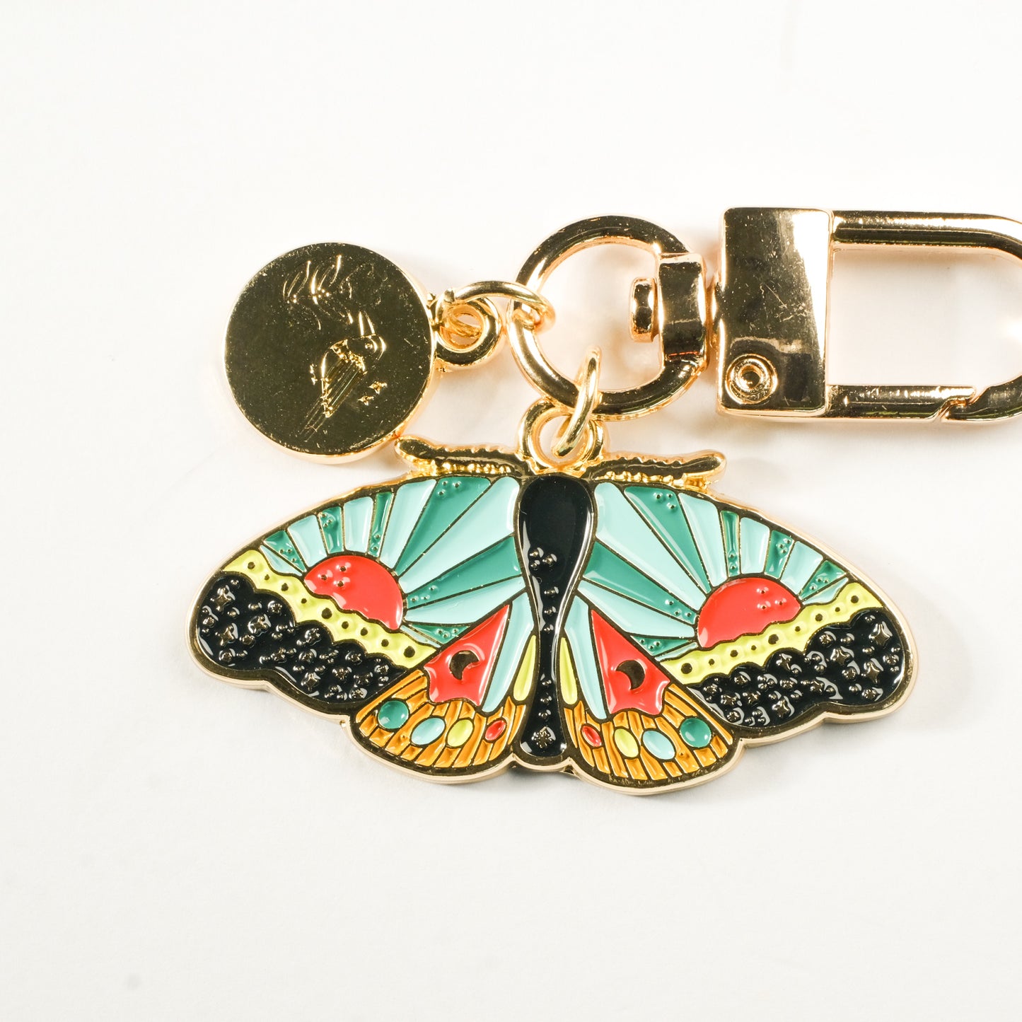 Cosmic Moth Enamel Keychain | 2" Hard Enamel
