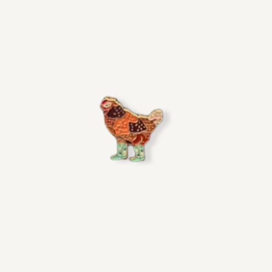 Chicken Enamel Pin | Cowgirl Farm Design