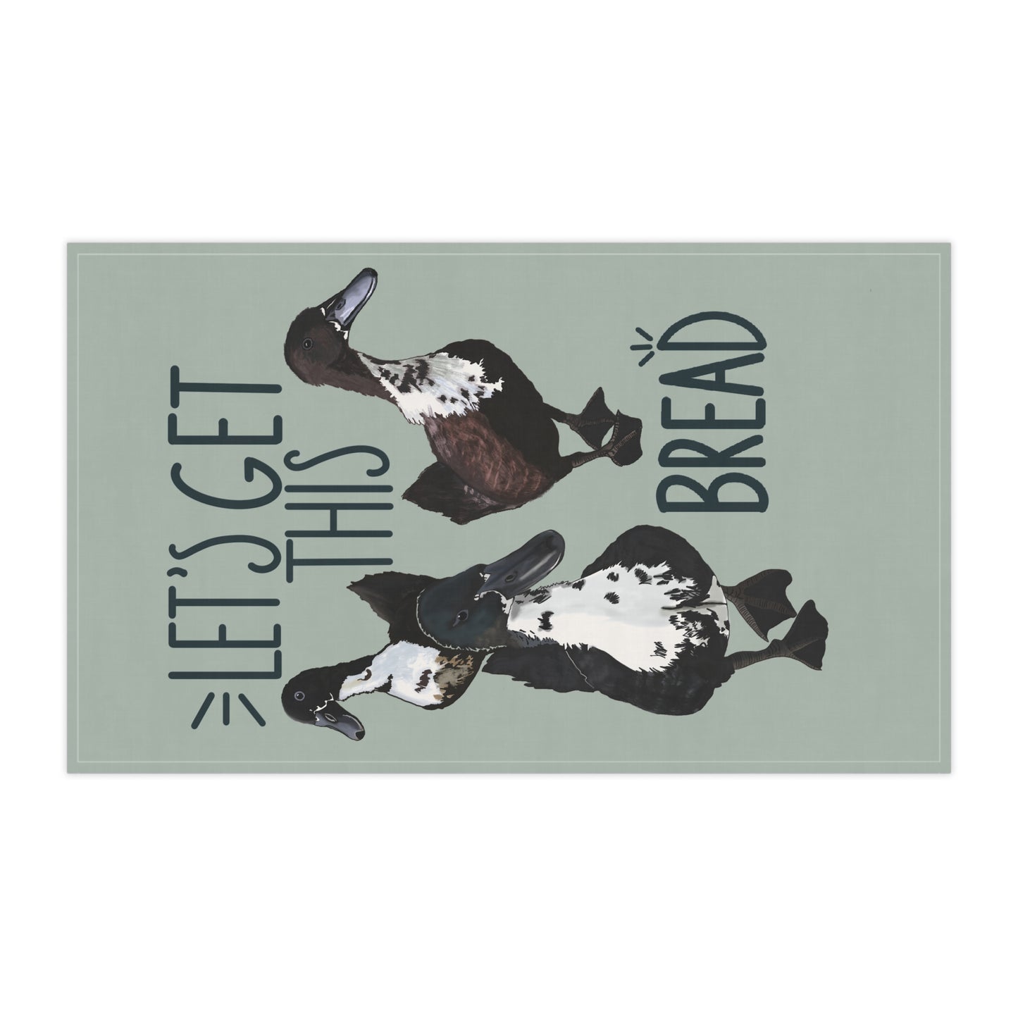 Let’s Get This Bread Tea Towel | Funny Kitchen Gift for Bakers & Foodies