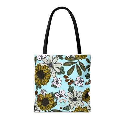 Floral Sunflower Canvas Tote Bag | Reusable Eco-Friendly Shopping Bag