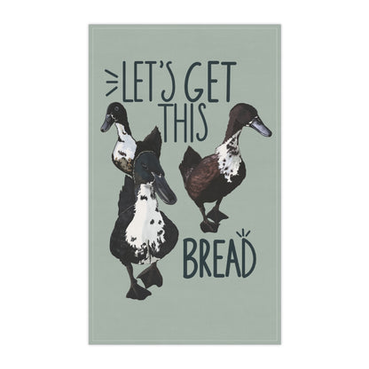Let’s Get This Bread Tea Towel | Funny Kitchen Gift for Bakers & Foodies