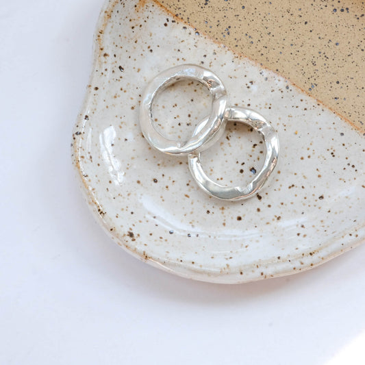 Sculpted Arch Solid Ring - Brass & Sterling Silver