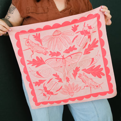 Backyard Bug Club Insect & Garden Cotton Bandana
