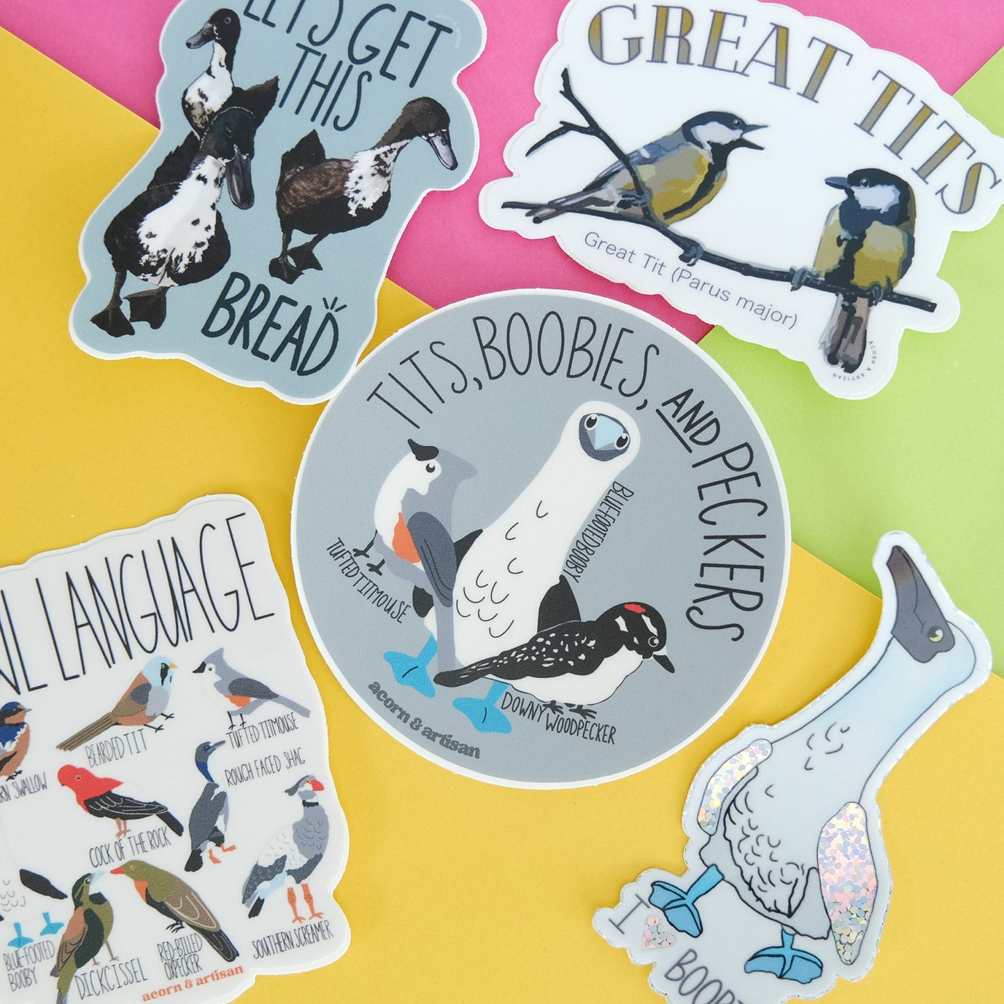 Tits, Boobies & Peckers Vinyl Sticker
