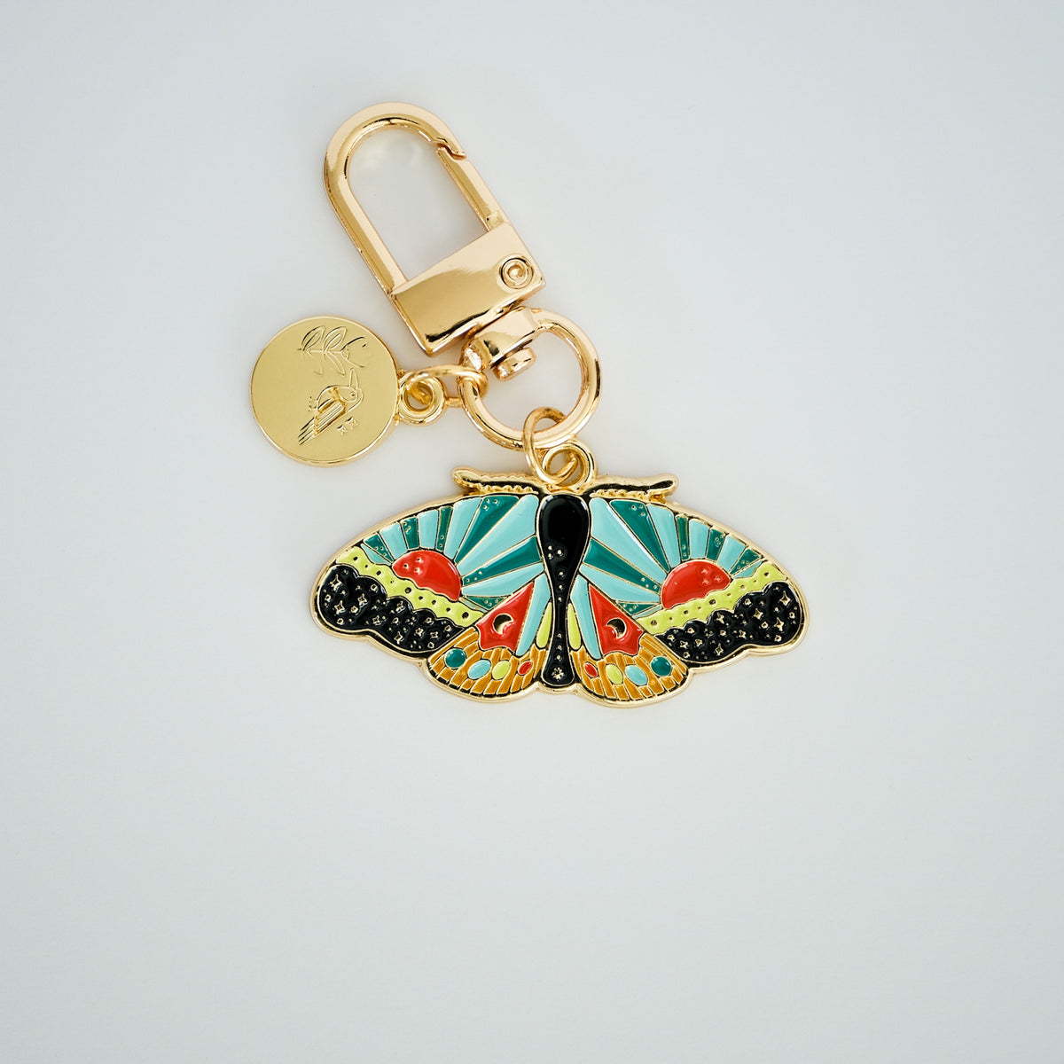 Cosmic Moth Enamel Keychain product photo
