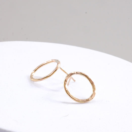 Hammered Hoop Stud