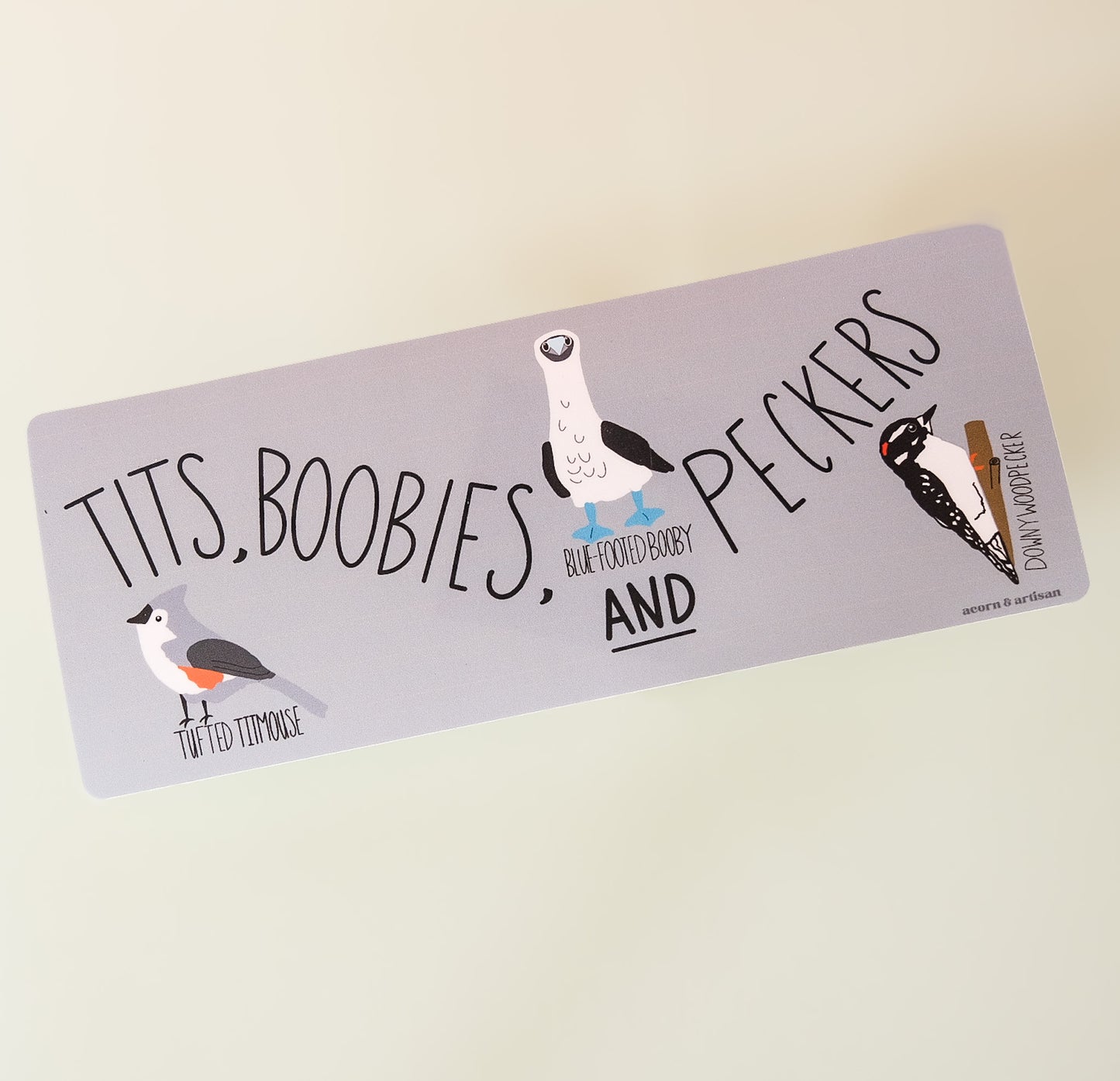 Bumper Sticker – Bird Pun Illustration