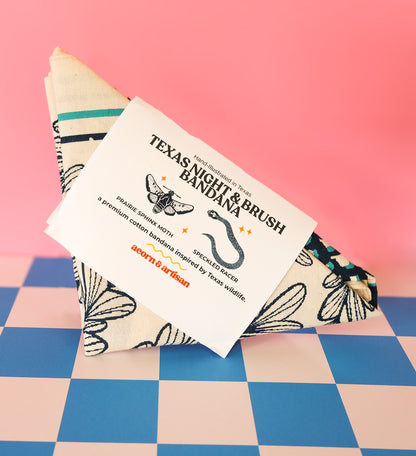 Moth and Snake Bandana | Acorn and Artisan