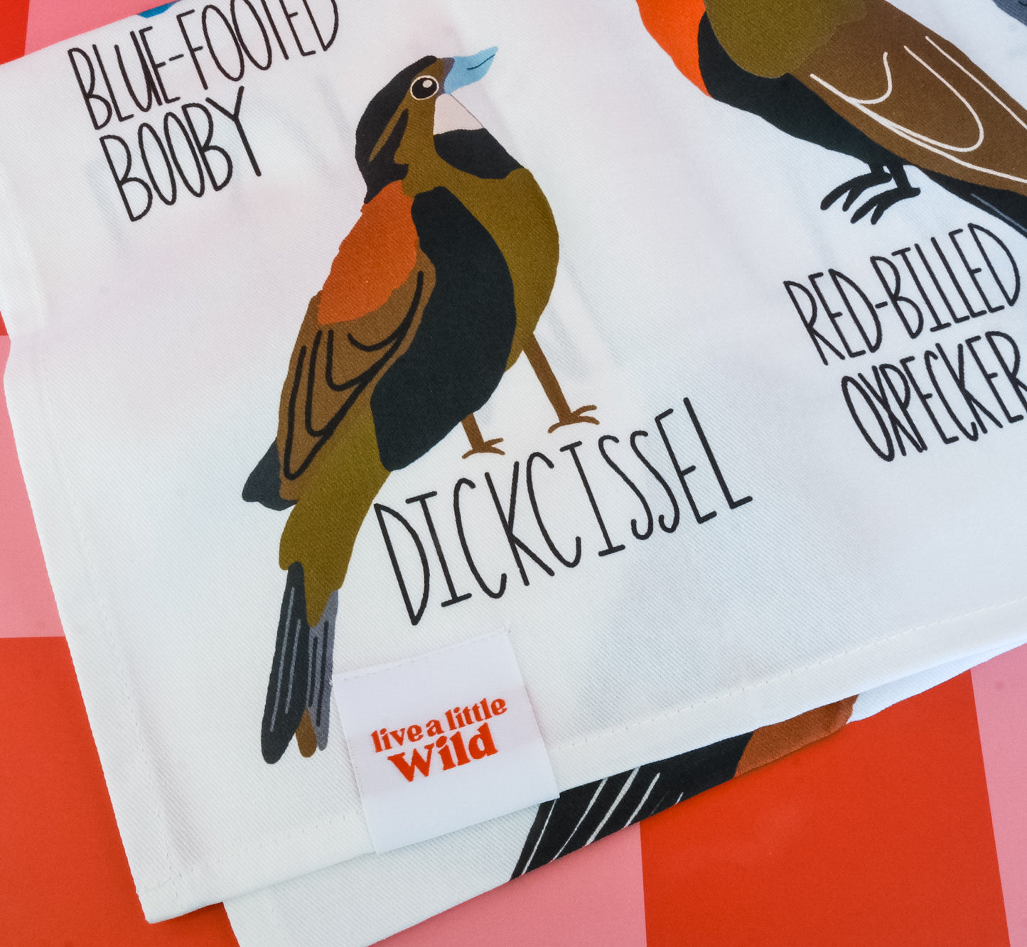 Fowl Language Tea Towel | Cotton Flour Sack 16" × 28"