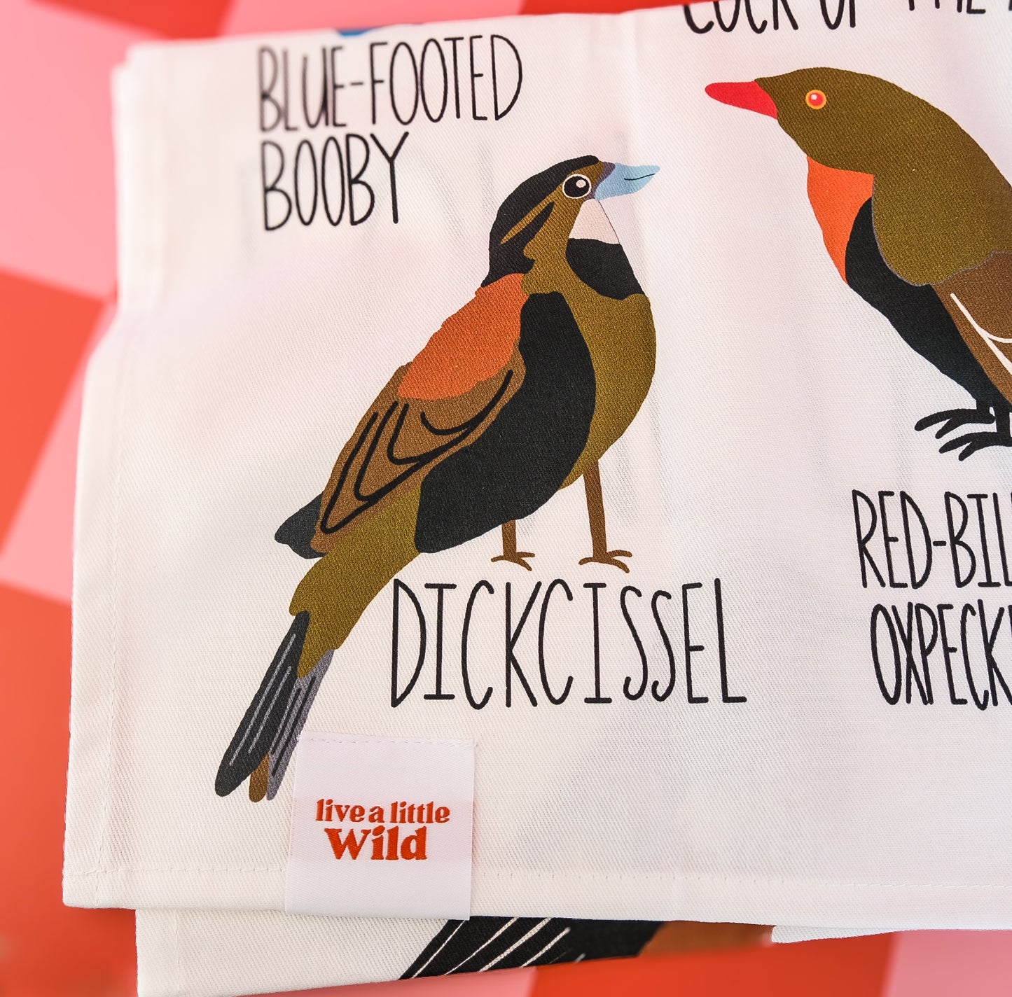 Fowl Language Tea Towel | Cotton Flour Sack 16" × 28"